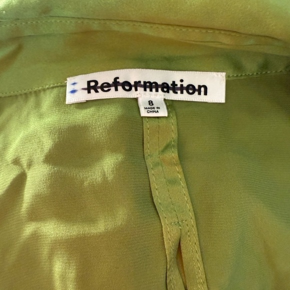 Reformation Alaine Silk Mini Dress - Picture 6 of 7